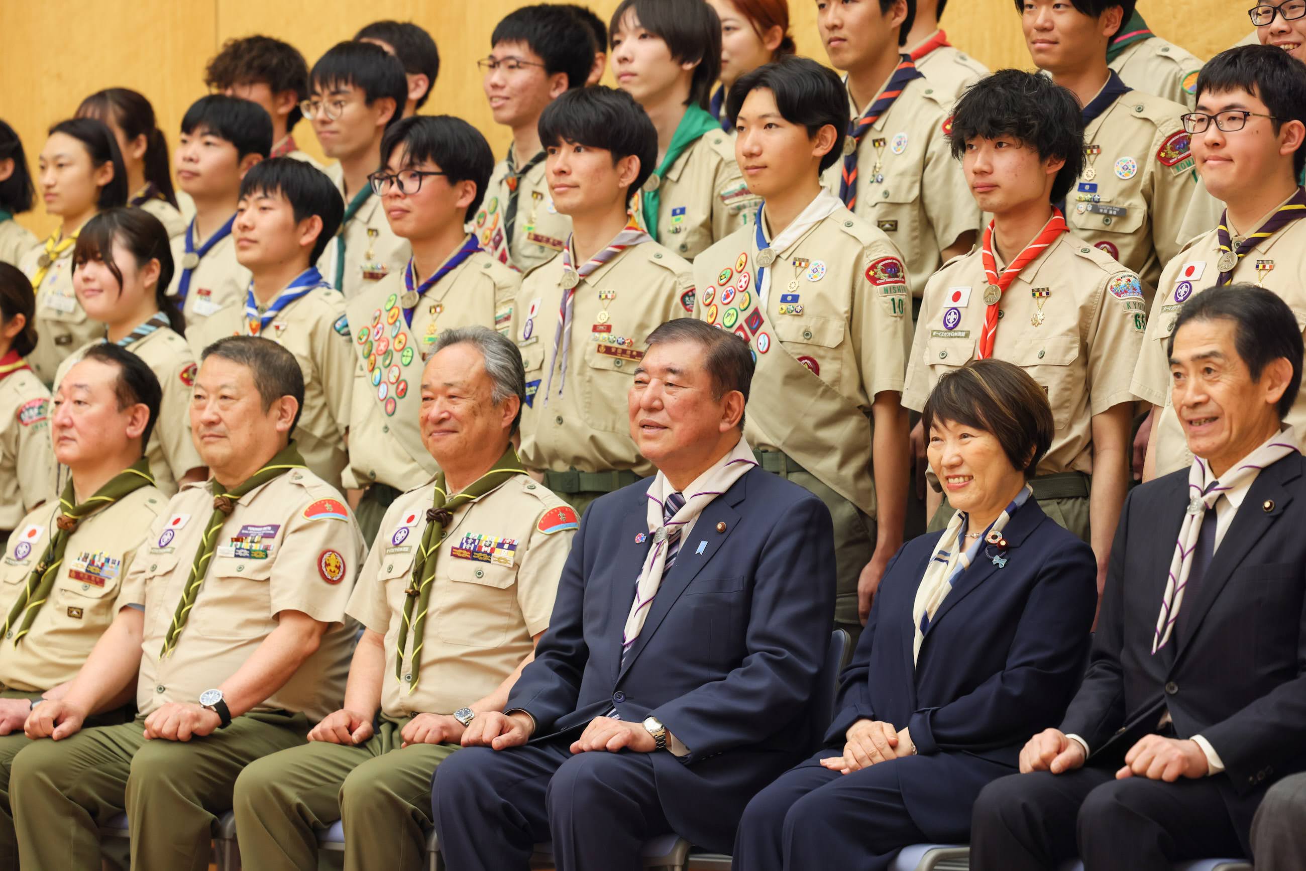 岐阜県多治見市のローバースカウトが社会貢献活動をしている様子